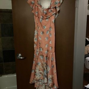 Satin king summer dress